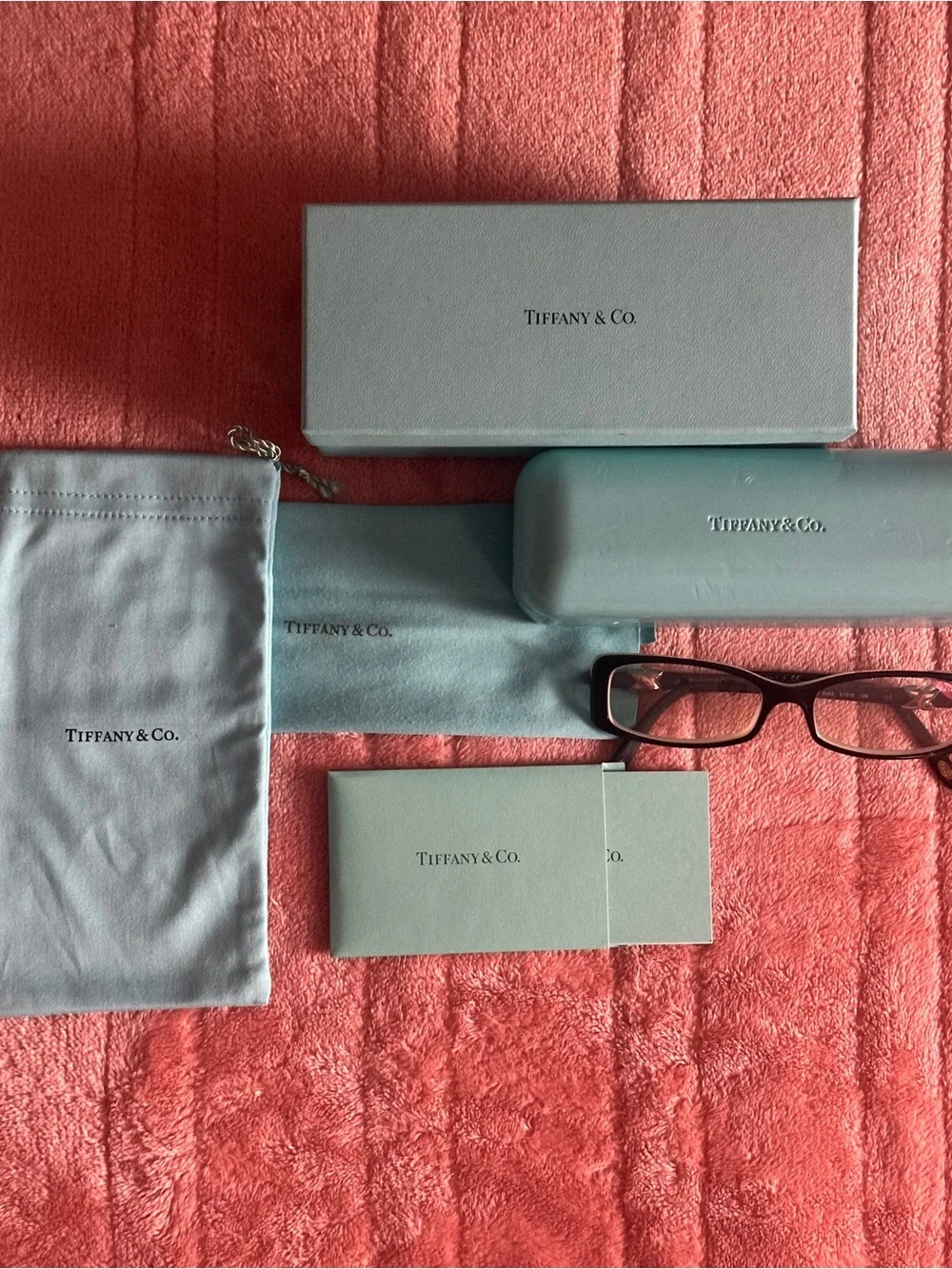 🩵 Authentic Tiffany & Co TF2016 8055 Eyeglasses Signature X Full Set 51-15-135 ✨
